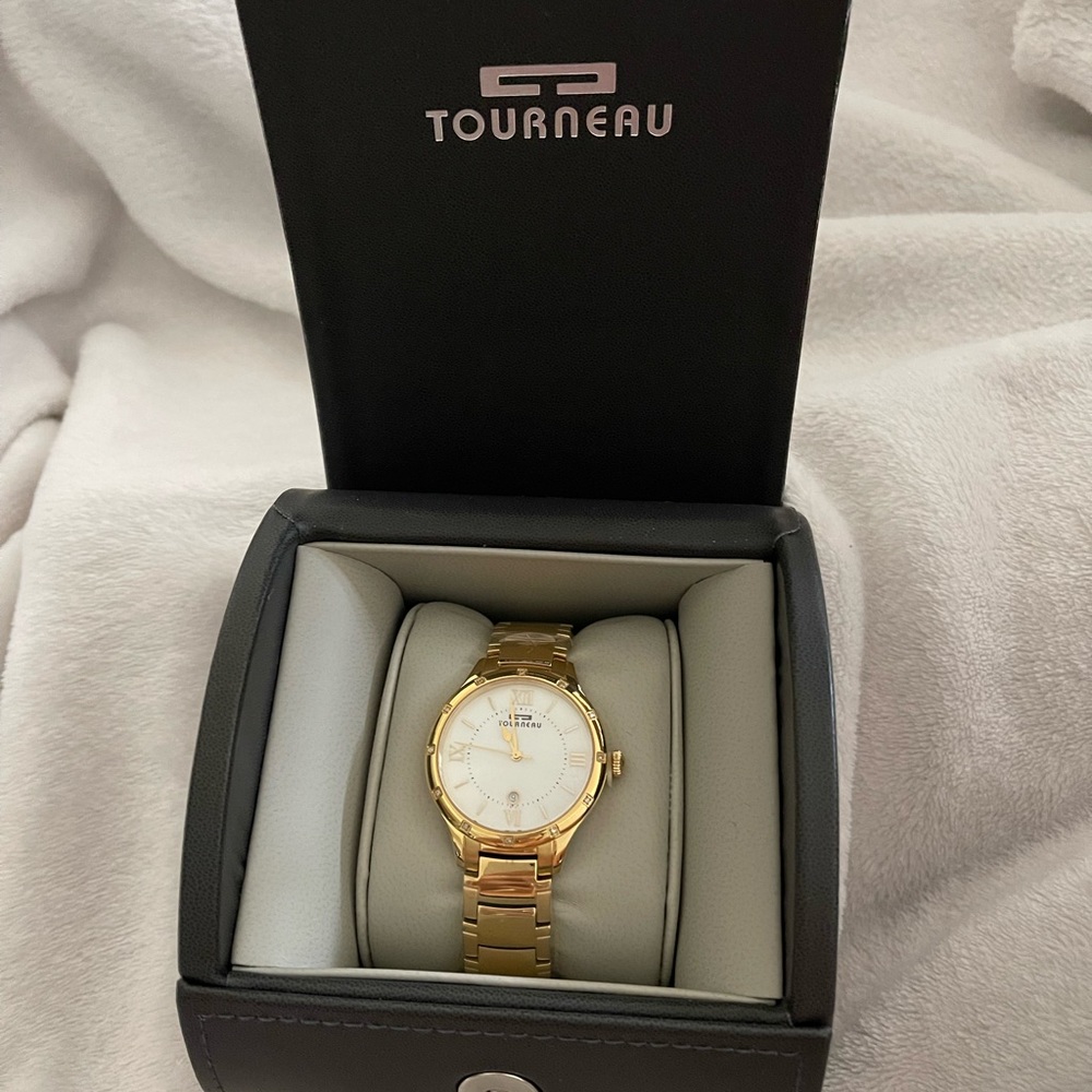 Tourneau Women’s Gold Stainless Steel Watch